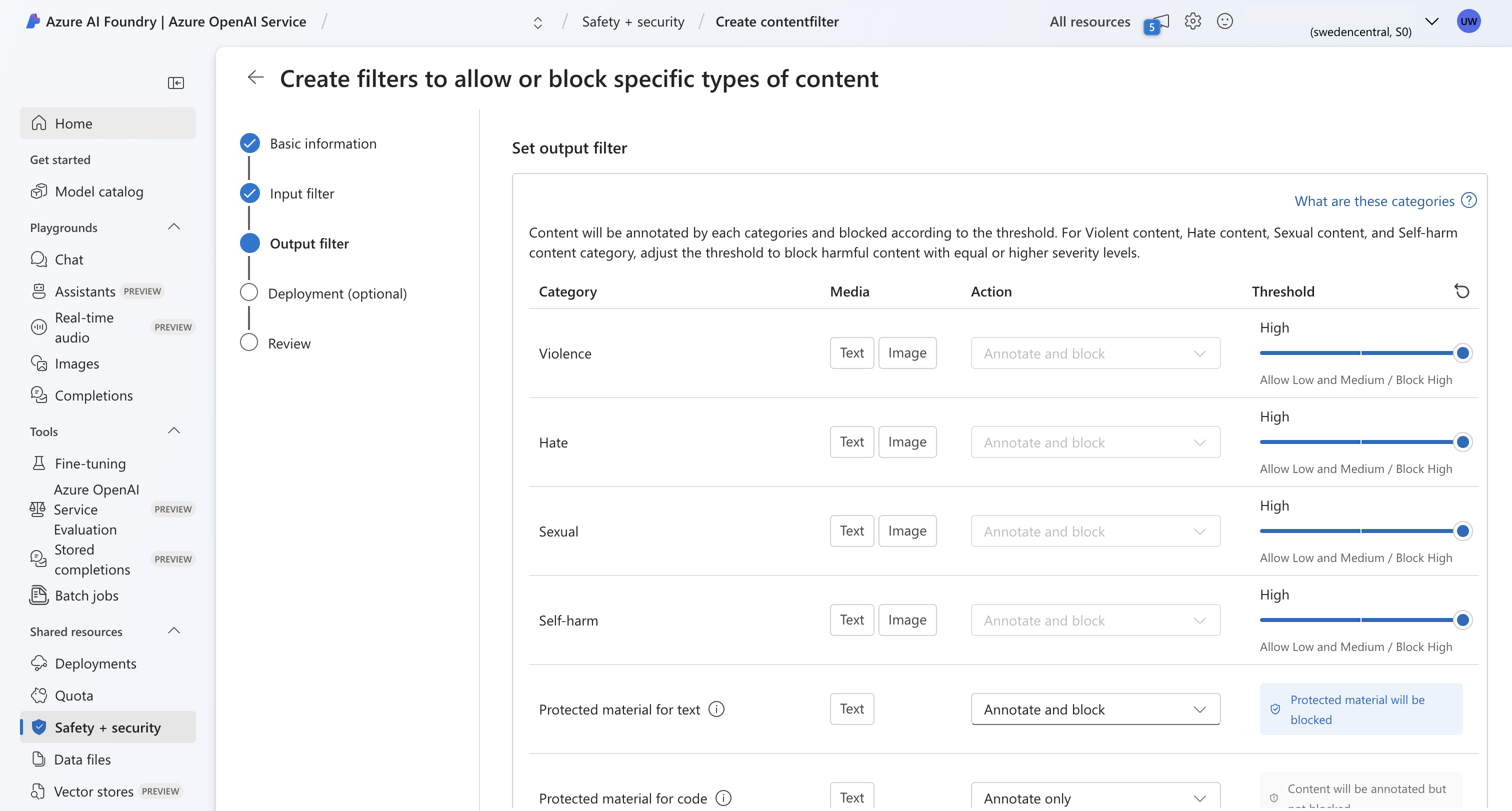 Output Filter