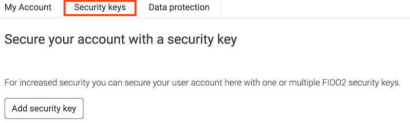 Security keys