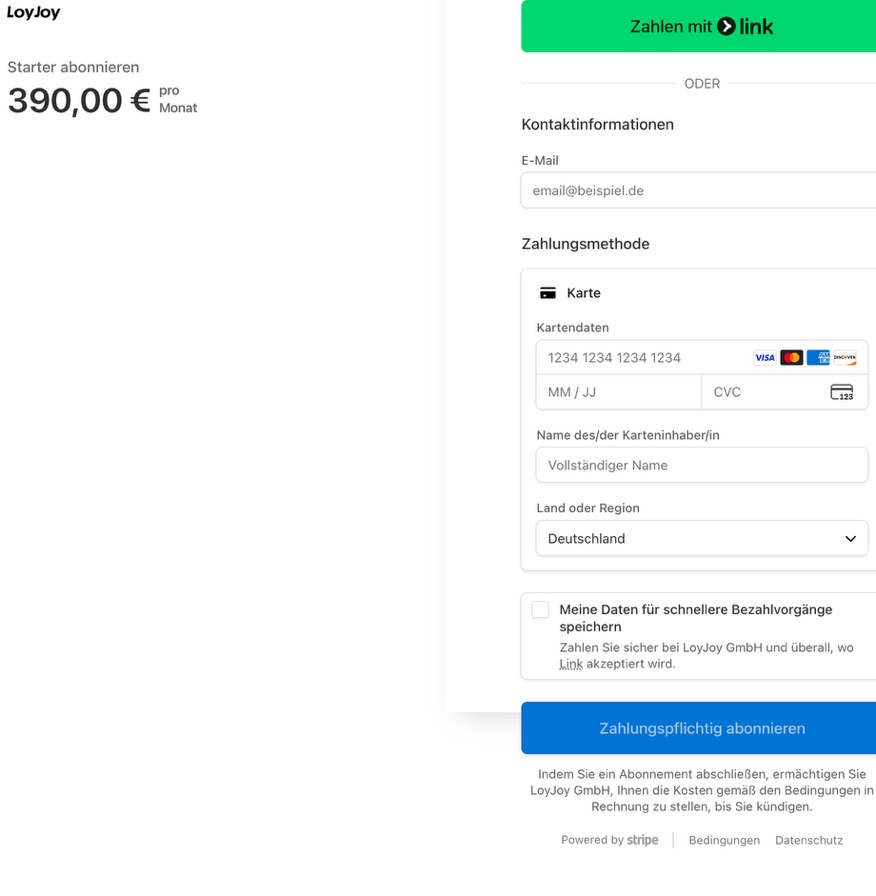 Stripe Checkout Stripe Checkout